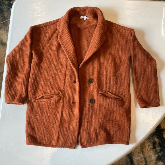 Madewell Jackets & Blazers - Burnt Orange Wool Jacket